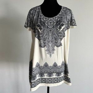 Saks Fifth Avenue Knit Shawl Shirt